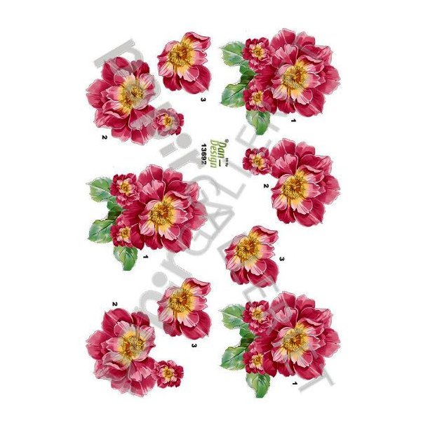 3D Ark Dan-Design Blomster 13692