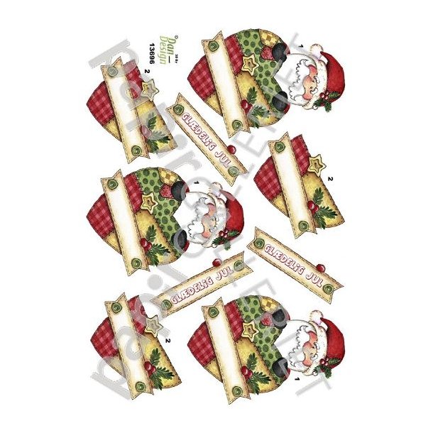 3D Ark Dan-Design Julemands Hjerte 13696