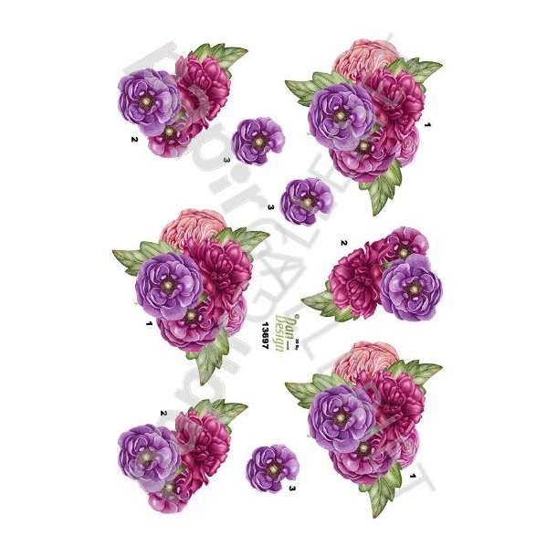 3D Ark Dan-Design Blomster 13697