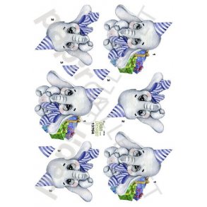 3D Ark Dan-Design BabyElefant - BabyShower 13704