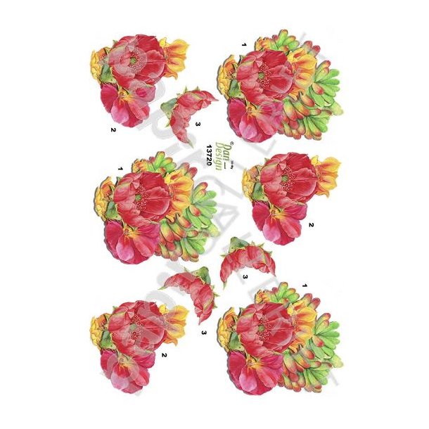 3D Ark Dan-Design Blomster 13720