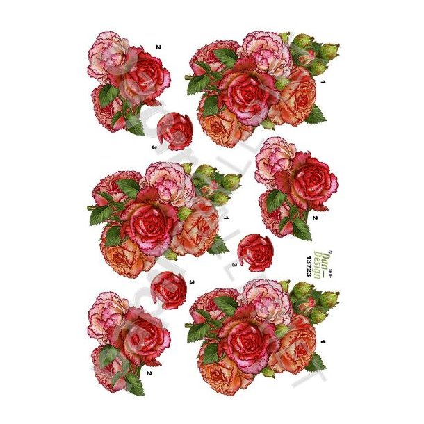 3D Ark Dan-Design Blomster 13723