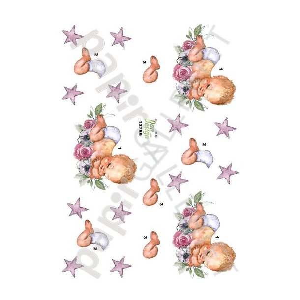 3D Ark Dan-Design Baby - Barnedb - BabyShower Pige 13759
