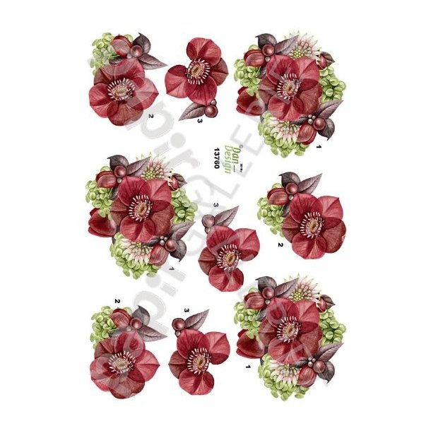 3D Ark Dan-Design Blomster 13760