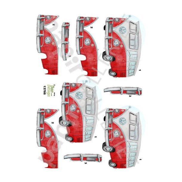 3D Ark Dan-Design Biler - Folkevogn 13766