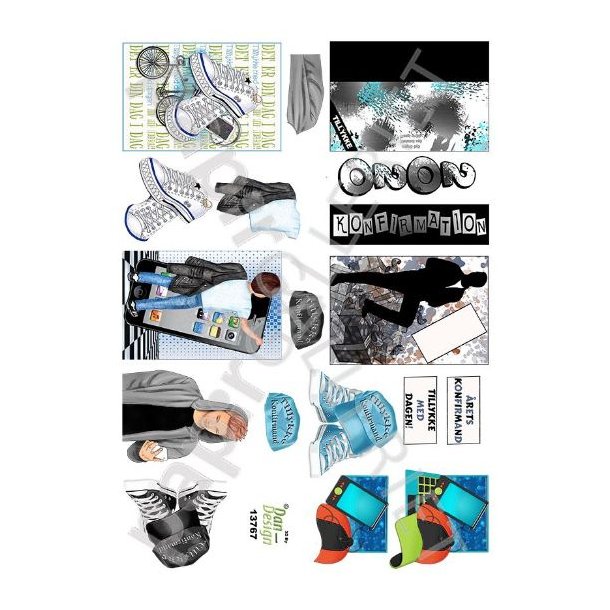 3D Ark Dan-Design Minikort - Teenager - Konfirmation 13767