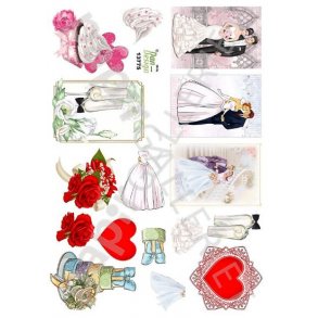 3D Ark Dan-Design Minikort - Bryllup 13775