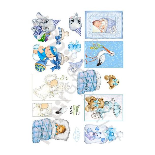 3D Ark Dan-Design Minikort - Baby - Barnedb - BabyShower 13776