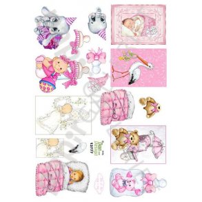 3D Ark Dan-Design Minikort - Baby - Barnedb - BabyShower 13777