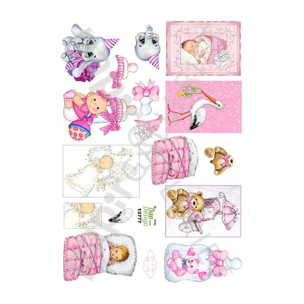 3D Ark Dan-Design Minikort - Baby - Barnedb - BabyShower 13777