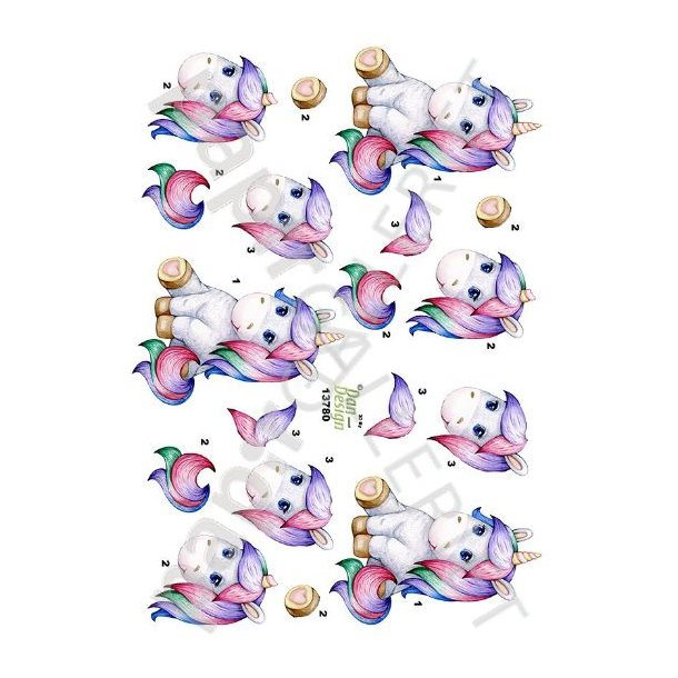 3D Ark Dan-Design Brn - Enhjrning 13780