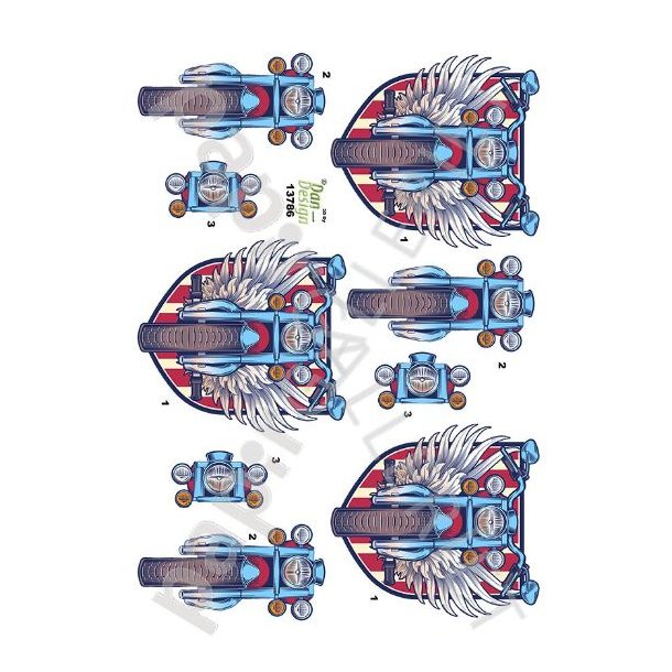 3D Ark Dan-Design Motorcykel 13786