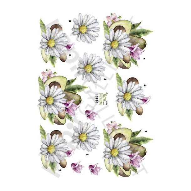 3D Ark Dan-Design Blomster 13798