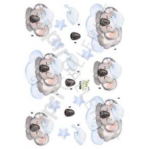 3D Ark Dan-Design Baby - Barnedb - BabyShower Bl Koalabjrn 13799