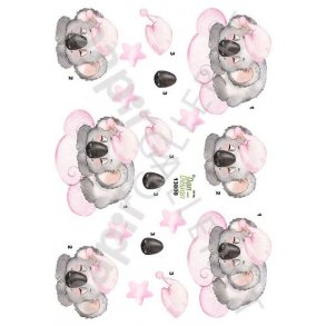 3D Ark Dan-Design Baby - Barnedb - BabyShower Lyserd Koalabjrn 13800