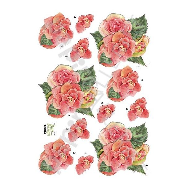 3D Ark Dan-Design Blomster 13804