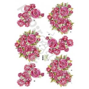 3D Ark Dan-Design - Blomster - Roser - Hjerte - 13836