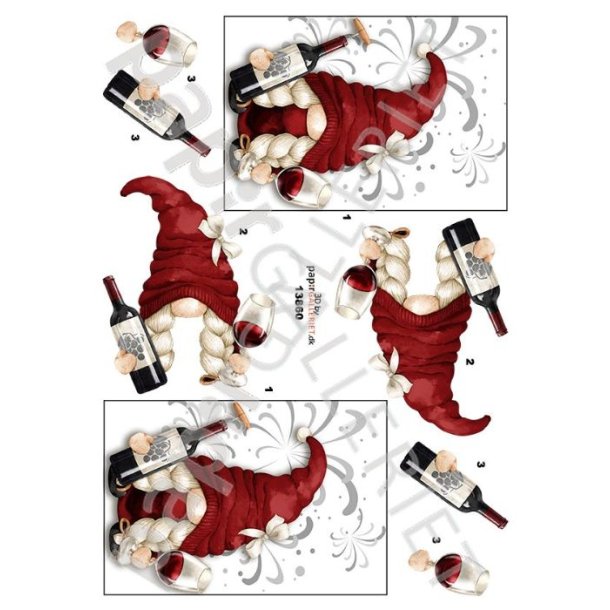 3D Ark Papirgalleriet.dk Gnom &amp; Rdvin 13860