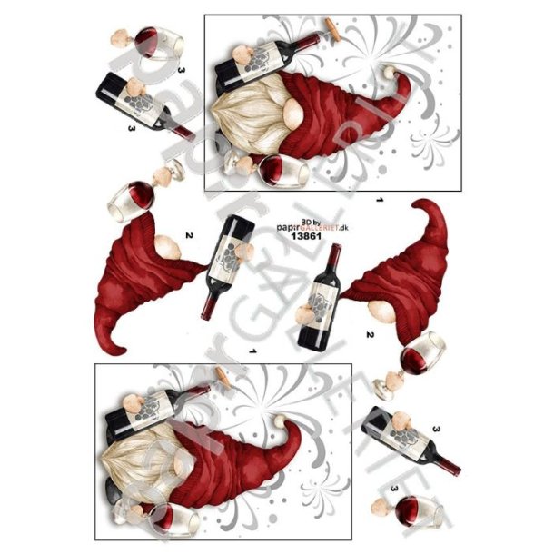 3D Ark Papirgalleriet.dk Gnom &amp; Rdvin 13861