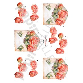 3D By Papirgalleriet.dk - Roser - 13890