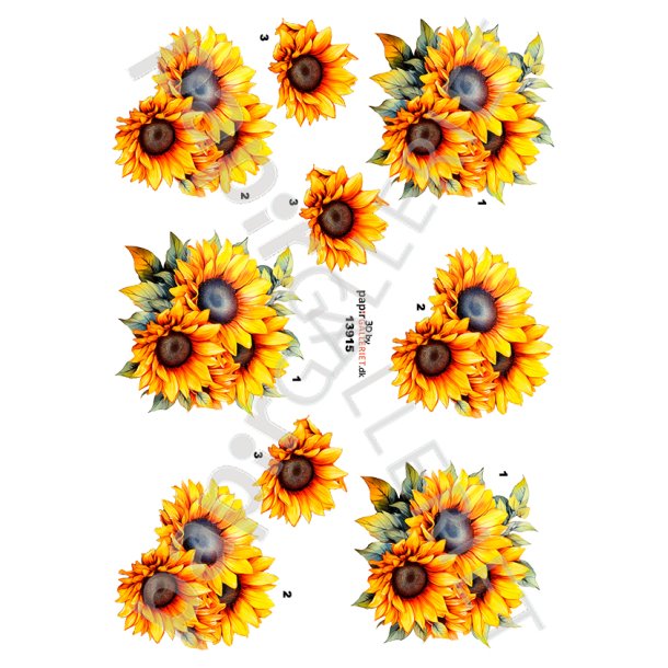 3D Ark By Papirgalleriet.dk Blomster 13915