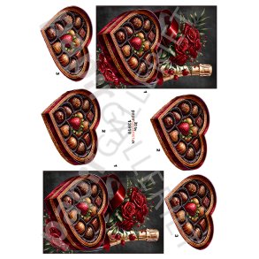 3D By Papirgalleriet.dk - Champagne & Chokolade - 13919