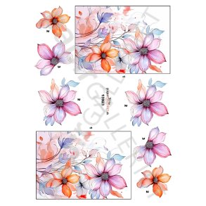 3D By Papirgalleriet.dk - Blomster 13923