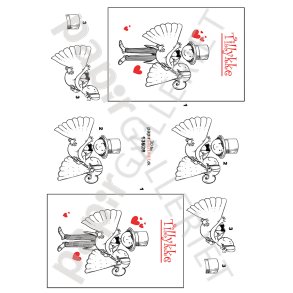 3D By Papirgalleriet.dk - Bryllup  - 13926