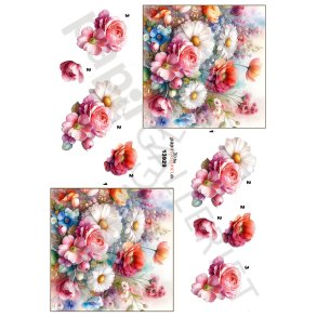 3D Ark By Papirgalleriet.dk Blomster 13929