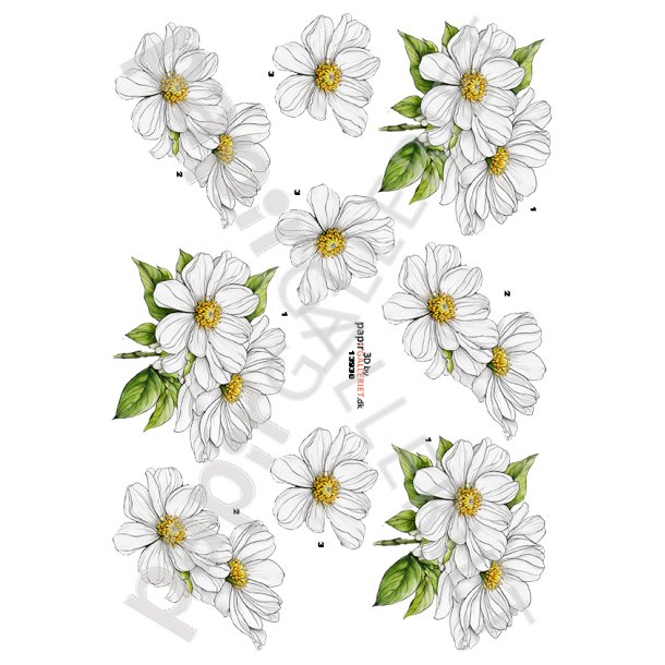 3D Ark By Papirgalleriet.dk Blomster 13930