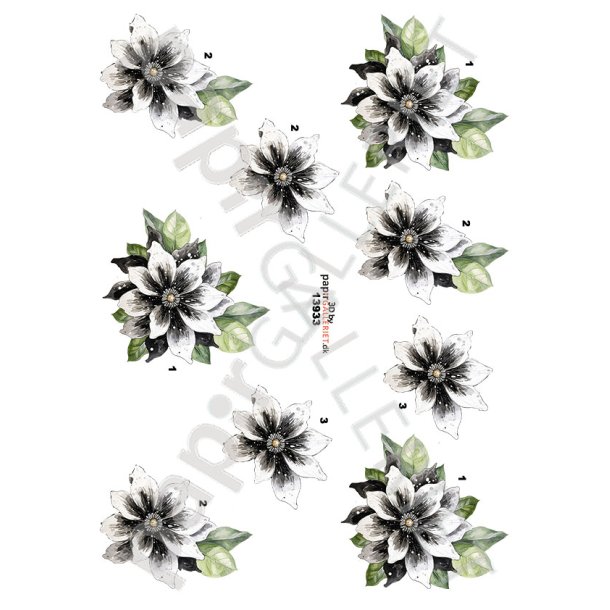 3D Ark By Papirgalleriet.dk Blomster 13933