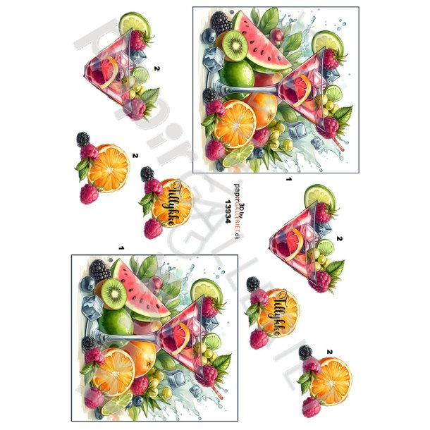 3D Ark By Papirgalleriet.dk Cocktail 13934