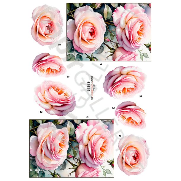 3D Ark By Papirgalleriet.dk Blomster 13935