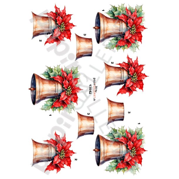 3D Ark By Papirgalleriet.dk Juleklokker 13942