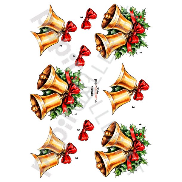 3D Ark By Papirgalleriet.dk Juleklokker 13943