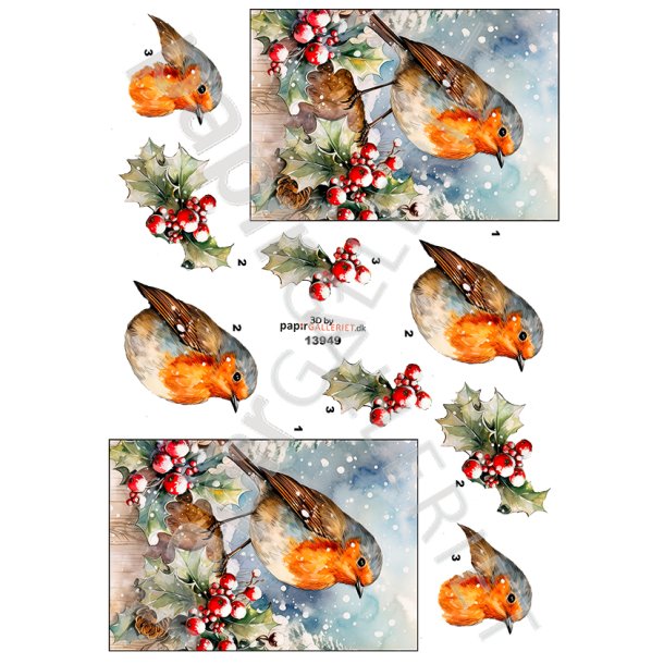 3D Ark By Papirgalleriet.dk  Vinter Jul 13949