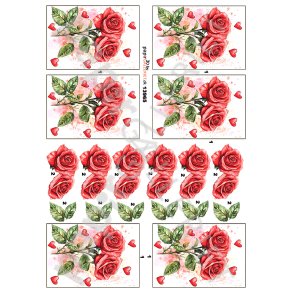 3D Ark By Papirgalleriet.dk Minikort Roser 13965