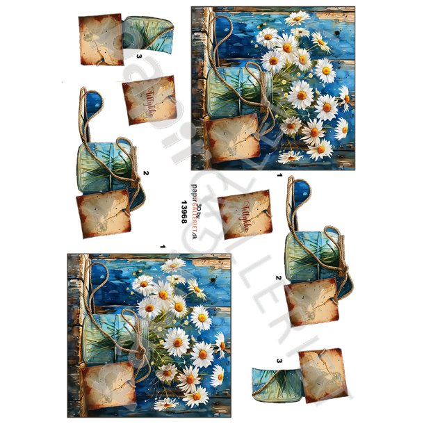 3D Ark By Papirgalleriet.dk Tusindfryd Daisy Blomst 13968