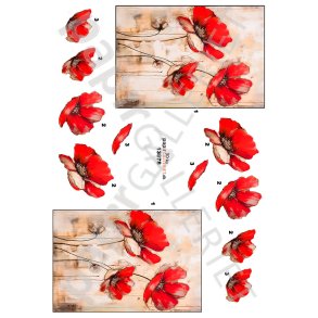 3D Ark By Papirgalleriet.dk Blomster 13978