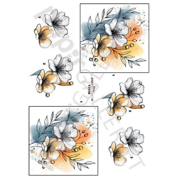 3D Ark By Papirgalleriet.dk Roser 13966