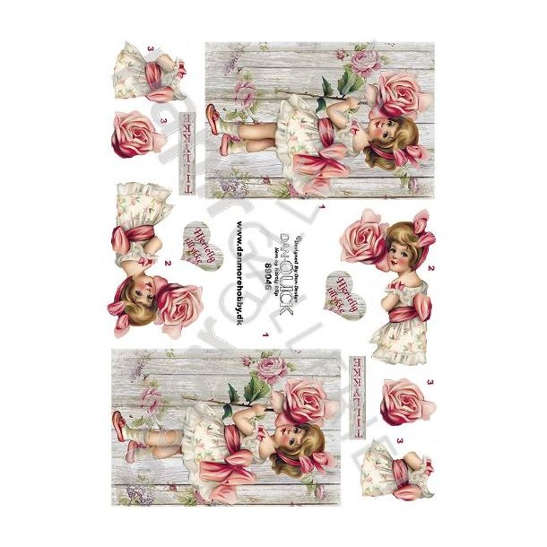 3D Dan-Quick Blomster - VintagePige 89046