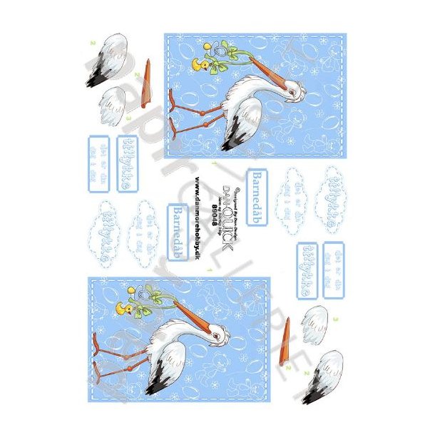 3D Dan-Quick Baby - Barnedb - Babyshower Bl 89048