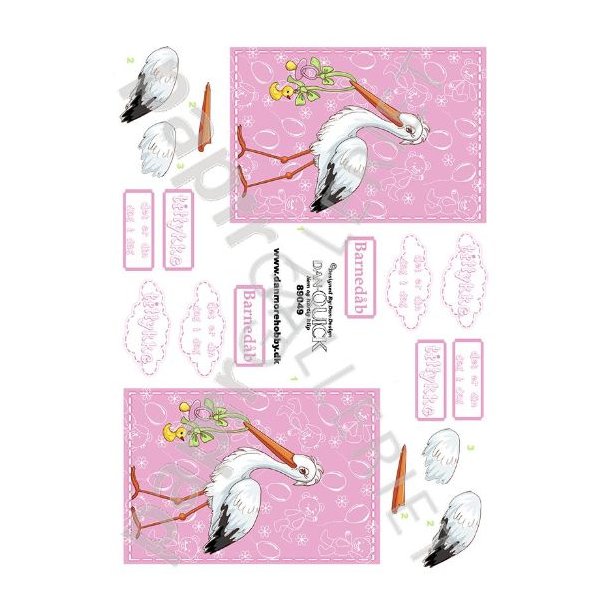 3D Dan-Quick Baby - Barnedb - BabyShower Lyserd 89049
