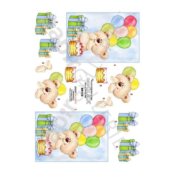 3D Dan-Quick Ballon Bamse 89129