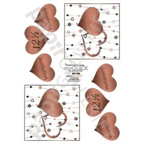 3D Dan-Quick Kobberbryllup Hjerte 89156