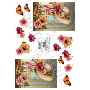 3D Dan-Quick Blomster Hat 89166