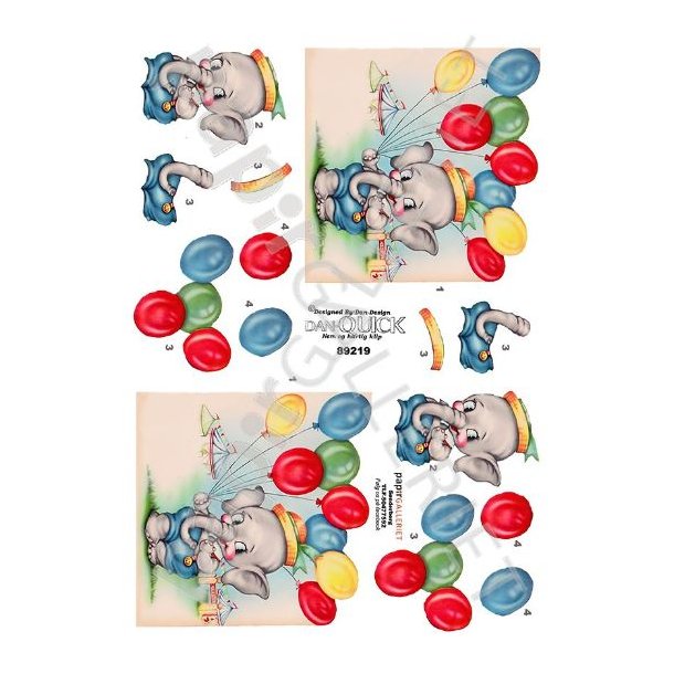 3D Dan-Quick BallonElefant 89219