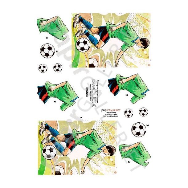 3D Dan-Quick Fodboldspiller 89223