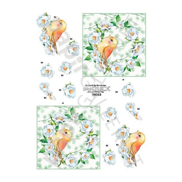 3D Dan-Quick BlomsterFugl 89263
