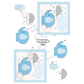 3D Dan-Quick Baby - Barnedb - BabyShower Elefant Bl 89281